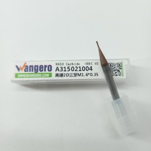 Alloy thread milling cutter high hard trio M1.6-0.35 two diameters