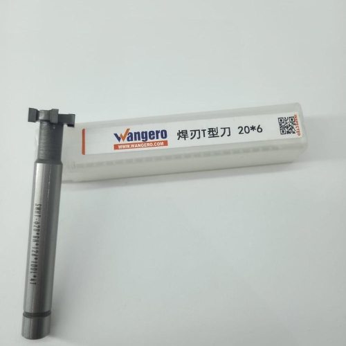 D20*6H*12d*100L*4T TUNGSTEN STEEL WELDING BLADE T-TYPE MILLING CUTTER