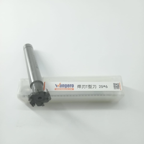 D25*6H*16d*120L*6T TUNGSTEN STEEL WELDING BLADE T-TYPE MILLING CUTTER