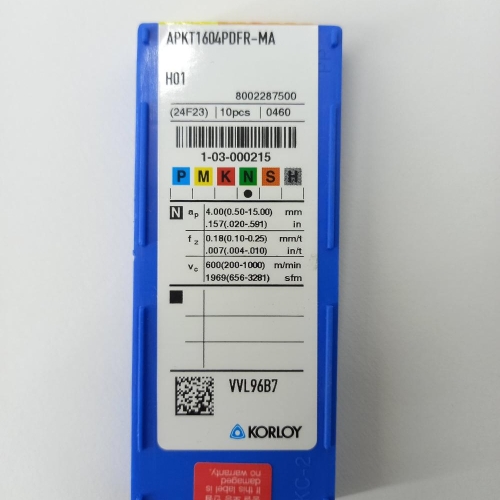 APKT1604PDFR-MA3 H01 KORLOY