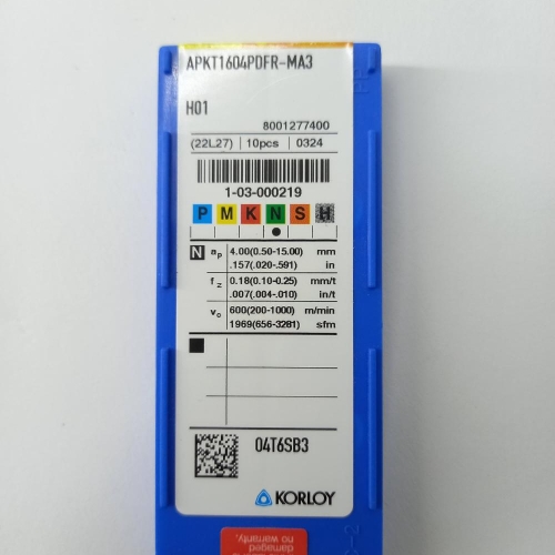 APKT1604PDFR-MA H01 KORLOY