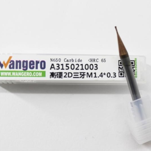 Alloy thread milling cutter high hardness three teeth M1.4*0.3 (double diameter)