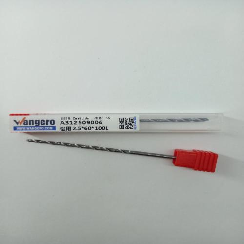 HYU55 tungsten steel coated Straight shank drill bits for aluminum2.5*60*100L