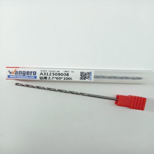 HYU55 tungsten steel coated Straight shank drill bits for aluminum2.7*60*100L