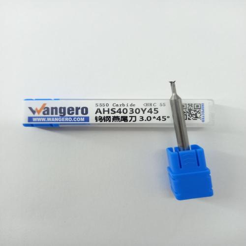 HYU55 Dovetail cutter for tungsten steel and aluminum 3.0*45*d1.5*4L*D4*50L-4F