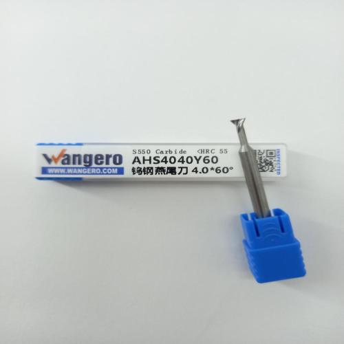 HYU55 Dovetail cutter for tungsten steel and aluminum 4.0*60*d2.0*6L*D4*50L-4F