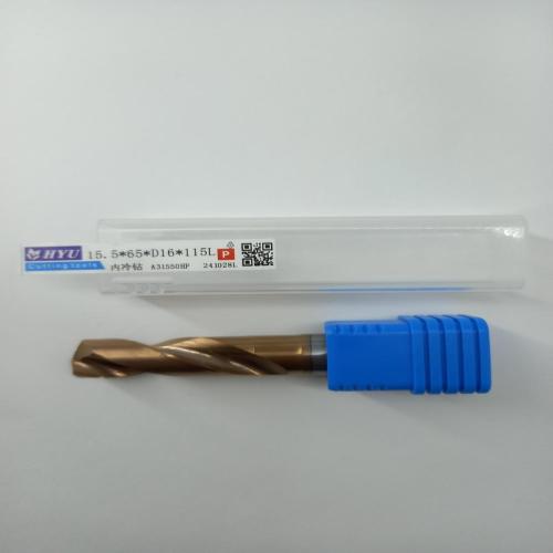 HYUTungsten steel internal cooling coating drill bits15.5*65*D16*115L