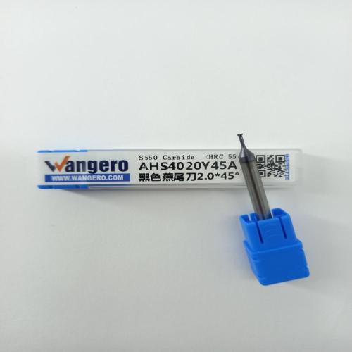 HYU55 Dovetail cutter for tungsten steel and aluminum  2.0*45*d1.0*3L*D4*50L-4F