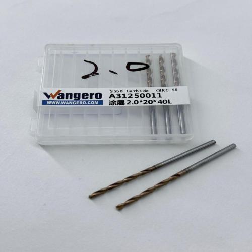 HYU55Tungsten steel coated straight shank drill bit2.0*20*40L