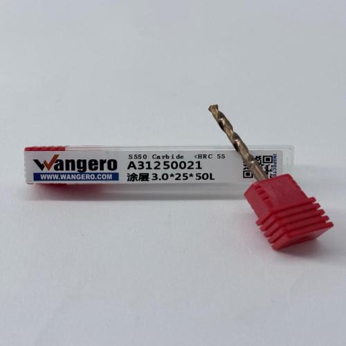 HYU55Tungsten steel coated straight shank drill bit3.0*25*50L