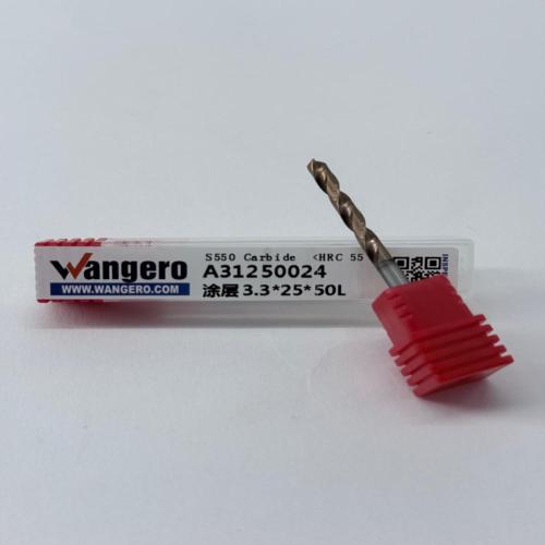 HYU55Tungsten steel coated straight shank drill bit3.3*25*50L