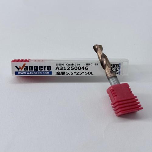 HYU55Tungsten steel coated straight shank drill bit5.5*25*50L