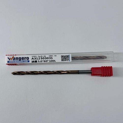 HYU55Tungsten steel coated straight shank drill bit5.0*60*100L