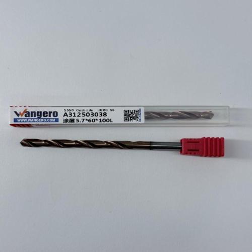 HYU55Tungsten steel coated straight shank drill bit5.7*60*100L