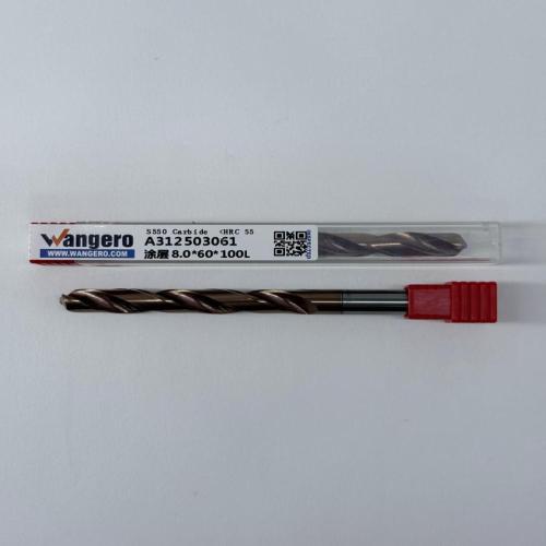 HYU55Tungsten steel coated straight shank drill bit8.0*60*100L
