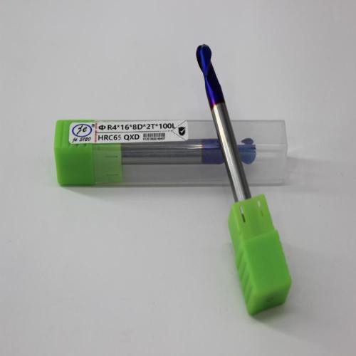 65-degree Extended Type Ball Head Cutter 4R-8D-100L