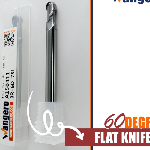 TFC60 DEGREE EXTRA LENGTH BALL KNIFE 3R-6D-75L