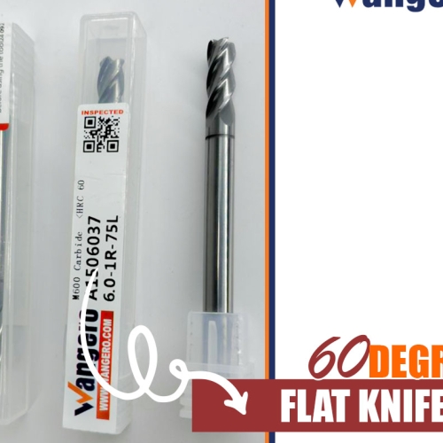 TFC60 DEGREE EXTRA LENGTH ROUND NOSE KNIFE 6.0-1R-75L