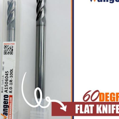 TFC60 DEGREE EXTRA LENGTH ROUND NOSE KNIFE 8.0-1R-100L