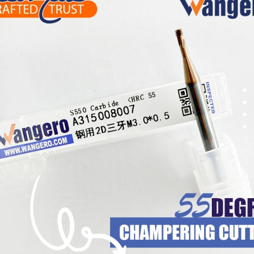 ALLOY MILLING CUTTER THREE TEETH STEEL USEM3.0*0.5 DOUBLE DIAMETER