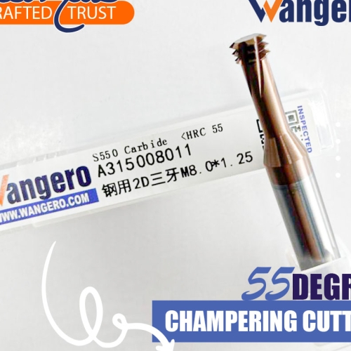 ALLOY MILLING CUTTER THREE TEETH STEEL USEM8.0*1.25 DOUBLE DIAMETER