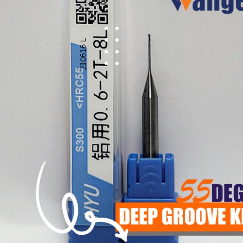 HYU55degrees For aluminum deep groove knife0.6-2T-8L