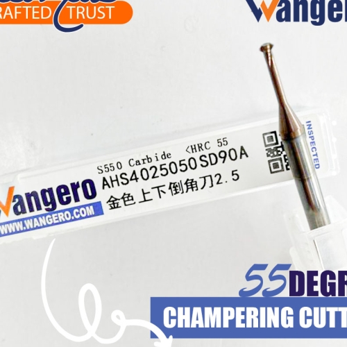 HYU55 DEGREE GOLDEN CHAMFERING CUTTER2.5*10*D1.5*50*90-