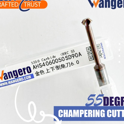 HYU55 DEGREE GOLDEN CHAMFERING CUTTER6*25*D3.0*50*90-