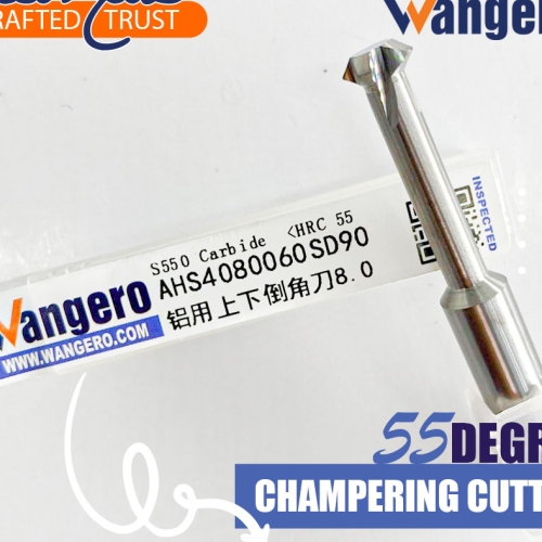 HYU55 DEGREE ALUMINIUM USE CHAMFERING CUTTER8*28*D4.8*60*90-