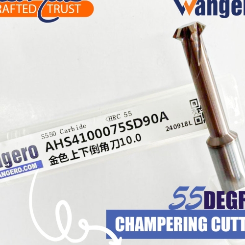 HYU55 DEGREE GOLDEN CHAMFERING CUTTER10*35*D6.3*75*90-